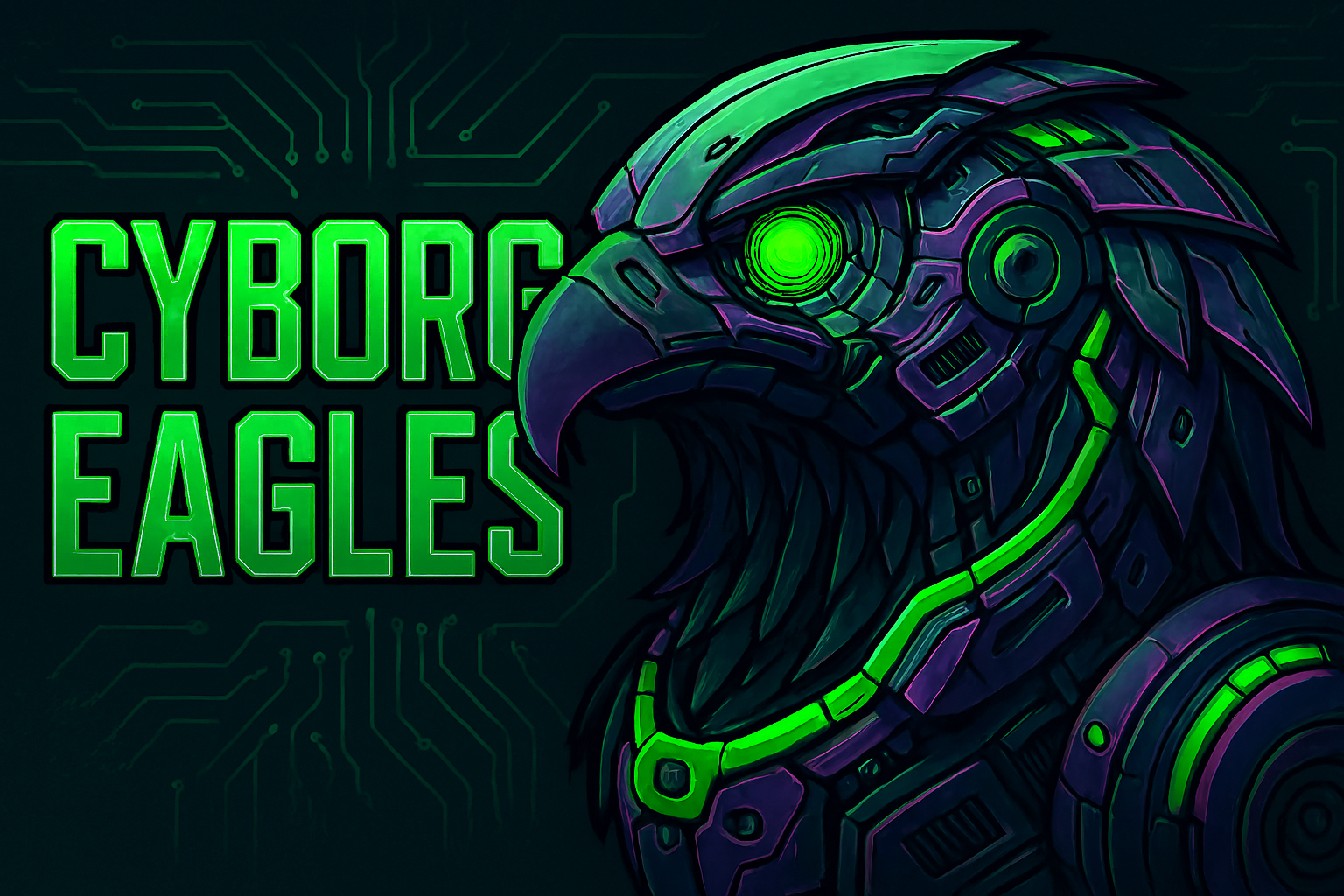 Cyborg Eagles Banner